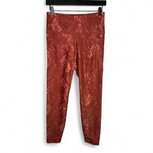 Old Navy Elevate Legging in Red Snakeskin Print
